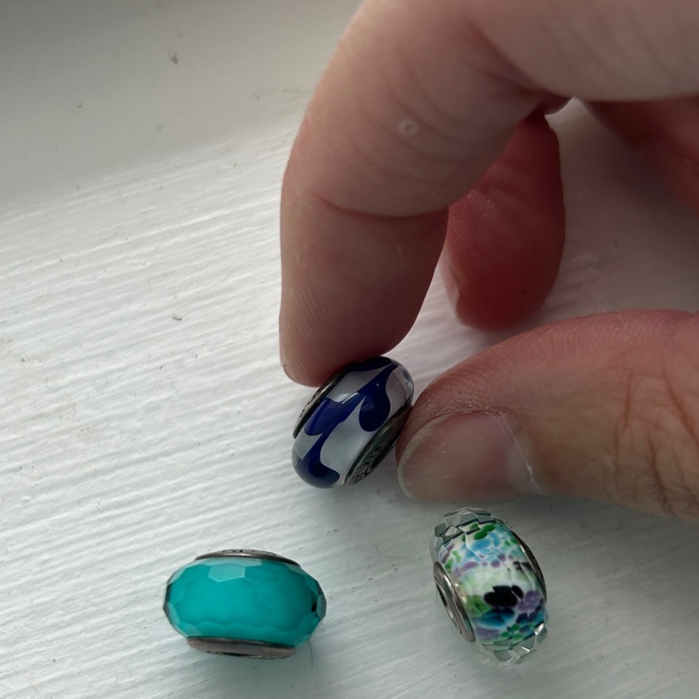 Pandora Set of Three Glass charms
